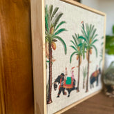 I Just Love That Fabric Elephant Party Fabric Art